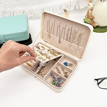 Soddeph Travel Jewelry Box Portable Organizer for Accessories