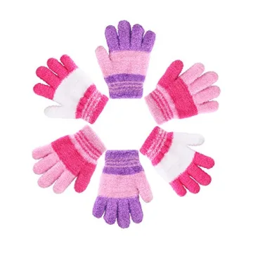 EBOOT Kids Knitted Gloves - Warm Winter Set of 3