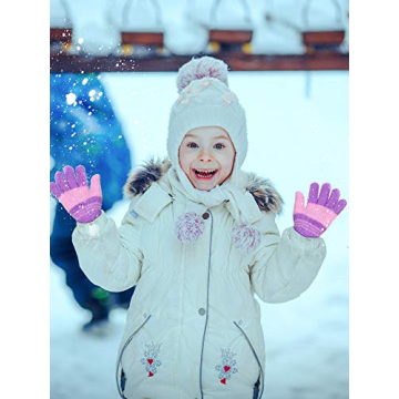 EBOOT Kids Knitted Gloves - Warm Winter Set of 3