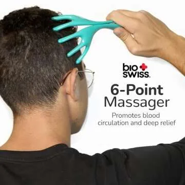 BioSwiss Handheld Scalp Massager for Relaxation and Relief