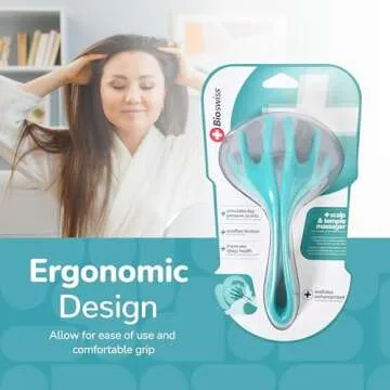 BioSwiss Handheld Scalp Massager for Relaxation and Relief