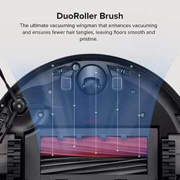 roborock S8 Robot Vacuum and Mop Cleaner, DuoRoller Brush, 6000Pa Suction, ReactiveAI 2.0 Obstacle Avoidance, Sonic Mopping, Auto Lifting Mop, Works with Alexa, Perfect for Pet Hair, White