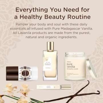 Lavanila Pure Vanilla Perfume for Women, 3.4 Fl Oz - Pure Madagascar Vanilla Fragrance, Clean and Natural Eau de Parfum Made In USA