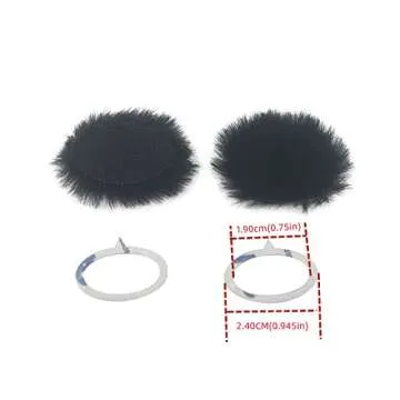 Camera Mic Wind Muff For Canon G7X Mark II Dead Cat Windscreen Microphone Cover For Series Of AS300 G7X2 (Black)