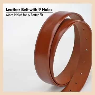 WHIPPY Women's Leather Belts for Fashionable Styles