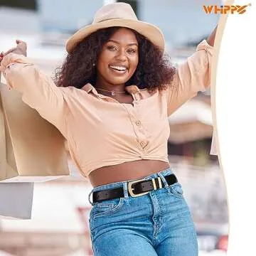WHIPPY Women's Leather Belts for Fashionable Styles