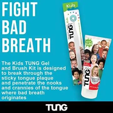 Tongue Cleaner Gel for Kids, Kids Tongue Cleaner Paste, Children's Tongue Scraper, Childs Tongue Scrubber, Fight Bad Breath, Made in USA (Set of 2)