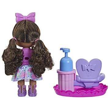 Baby Alive Sudsy Styling Doll, Black Hair, Includes 12-Inch, Salon Chair, Toys for 3 Year Old Girls and Boys and Up