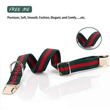 Premium Dog Collar, Cute Dog Collars Luxury Style, Durable Pet Collars with Metal Buckle Safety for ...