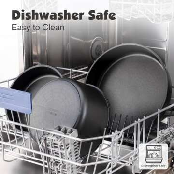 SENSARTE 17 Piece Nonstick Cookware, Removable Handles