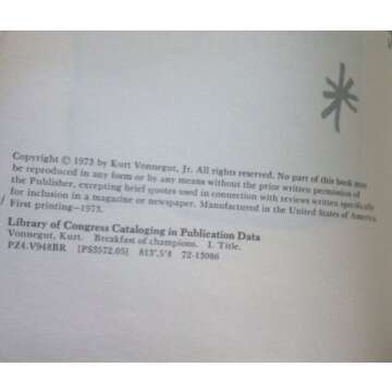 Breakfast of Champions - Vonnegut Book Club Edition