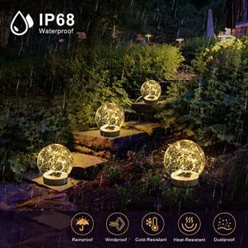 LENONE Solar Floating Pool Lights, Warm White LED Solar Glow Globe Pool Lights That Float, Auto ON/OFF Waterproof Pool Floating Lights, 7” Floating Lights for Pool Yard Party Christmas Decor(2 Pieces)