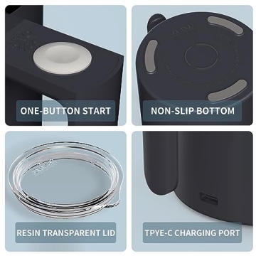 FOXNSK Self Stirring Mug for Effortless Drinks Anywhere