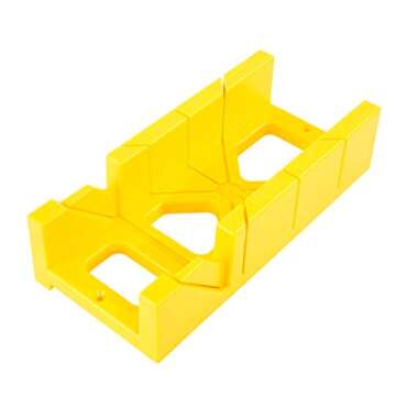 GreatNeck BSB14 12 Inch Mitre Box With 14 Inch Back Saw, Reinforced Steel Back Saw for Accurate Cutting, Receptacle Box Saw With Degree Cutting Guide