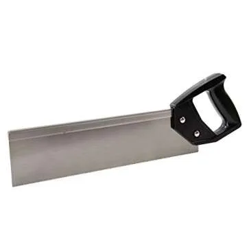 GreatNeck BSB14 12 Inch Mitre Box With 14 Inch Back Saw, Reinforced Steel Back Saw for Accurate Cutting, Receptacle Box Saw With Degree Cutting Guide