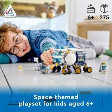 City Space Lunar Roving Vehicle Toy for Kids 6+