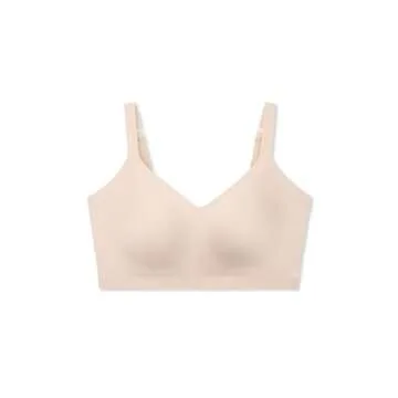 Warner's Women's Easy Does It Underarm-Smoothing with Seamless Stretch Wireless Lightly Lined Comfort Bra Rm3911a, Butterscotch, L