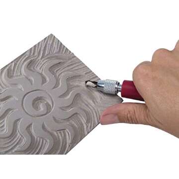 Speedball Red Baron Unmounted Linoleum Block, 9-Inch x 12-Inch Battleship Grey