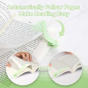 3 PCS Automatic Bookmark, Smart Bookmarks for Women & Men - Silicone Book Markers for Reading Lovers - Gifts & Party Favors