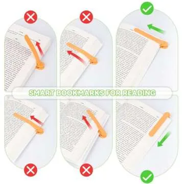 3 PCS Automatic Bookmark, Smart Bookmarks for Women & Men - Silicone Book Markers for Reading Lovers - Gifts & Party Favors