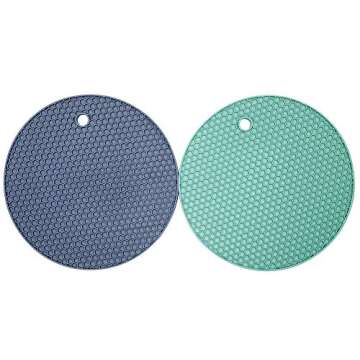 Axe Sickle Silicone Trivet Mats - Heat Resistant & Colorful