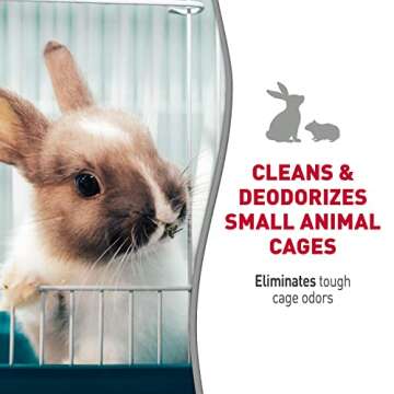 Nature’s Miracle Cage Cleaner 24 fl Oz, Small Animal Formula, Cleans And Deodorizes Small Animal Cages, 2nd Edition