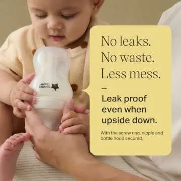 Tommee Tippee Natural Start Baby Bottle Nipples, Fast Flow, 6+ Months, Breast-Like for a Natural Latch, Anti-colic Valve, Soft Silicone, Pack of 2