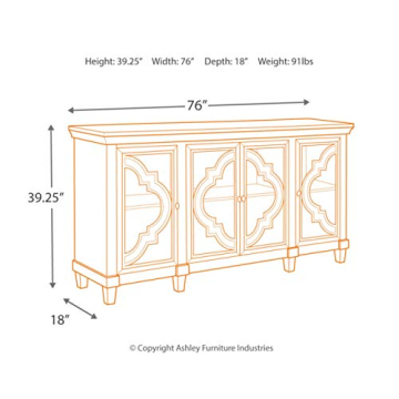 Fossil Ridge Rustic Accent Cabinet by Ashley Furniture