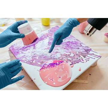 BeeSure BE1117 Nitrile Powder Free Exam Gloves, Medium (Pack of 100),Strips