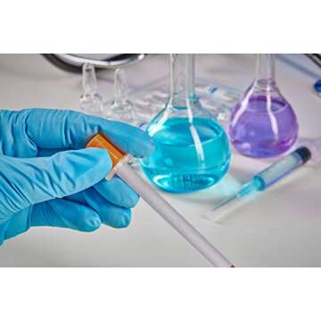 BeeSure BE1117 Nitrile Powder Free Exam Gloves, Medium (Pack of 100),Strips