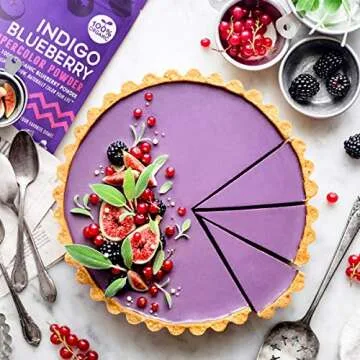 Suncore Foods Organic Indigo Blueberry Powder, Purple Food Coloring Powder, Gluten-Free, Non-GMO, Organic, 5oz (1 Pack)