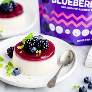 Suncore Foods Organic Indigo Blueberry Powder, Purple Food Coloring Powder, Gluten-Free, Non-GMO, Organic, 5oz (1 Pack)