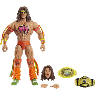 Mattel WWE Action Figures | WWE Ultimate Warrior Ultimate Edition Fan TakeOver Collectible Figure wi...