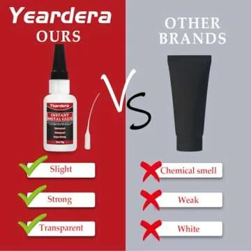 Metal Glue, Metal to Metal Glue Clear, Metal Repair Glue, Super Instant Glue for Metal, Glass, DIY Craft, Aluminum Alloy, Metal Tube,Metal Product, Plastic (Metal Glue)