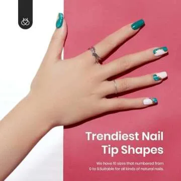 Beetles Gel Nail Tips, 500Pcs Beetles Gel X Short Square Gel Nail Tips Clear Full Cover False Nails Tips Press on Nails for Valentine Gel Polish Nail Art Design Easy Nail Extensions Kit