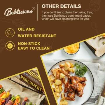 Non-Stick Unbleached Parchment Paper Roll for Baking