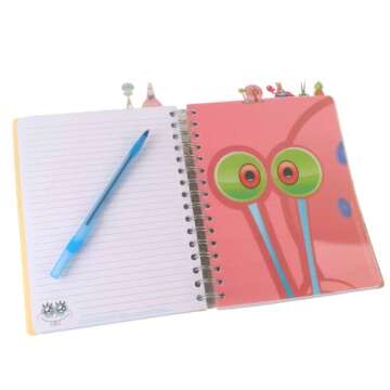 Spongebob Squarepants Tab Journal with Colorful Dividers