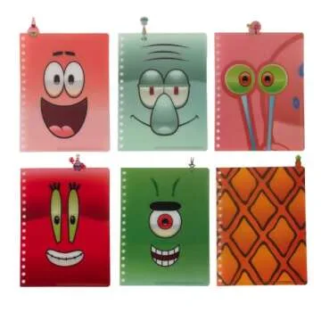 Spongebob Squarepants Tab Journal with Colorful Dividers
