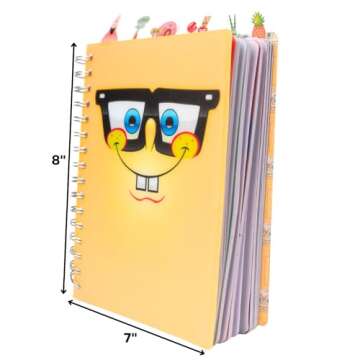 Spongebob Squarepants Tab Journal with Colorful Dividers