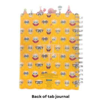 Spongebob Squarepants Tab Journal with Colorful Dividers