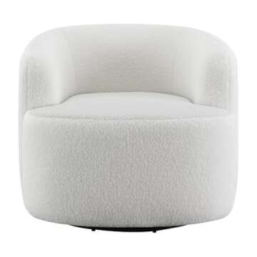 Coaster Home Furnishings Hudson Upholstered Swivel Chair Natural
