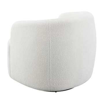 Coaster Home Furnishings Hudson Upholstered Swivel Chair Natural