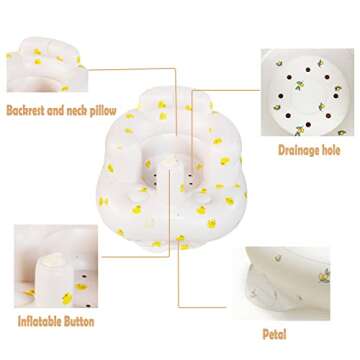 Chapver Inflatable Baby Seat for Safe Sitting