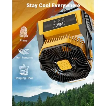 KopBeau Portable Camping Fan with 20000mAh Battery