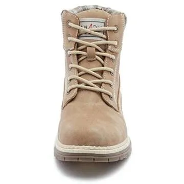 ANJOUFEMME Work Hiking Boots for Women Waterproof - Womens Outdoor Ankle Boots Lightweight Snow Wint...