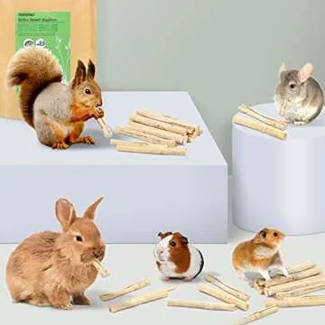 Bissap Sweet Bamboo Chew Sticks for Small Animals