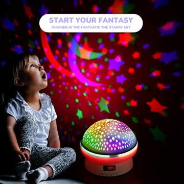 Star Projector Night Light with Remote Control for Kids