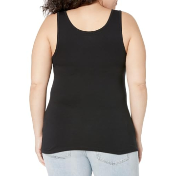 Amazon Essentials Women's Slim-Fit Tank Pack of 2 Black