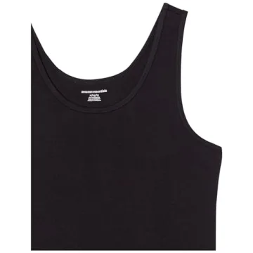 Amazon Essentials Women's Slim-Fit Tank Pack of 2 Black