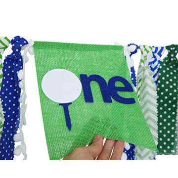 Golf High Chair Banner for Your Baby's 1st Birthday